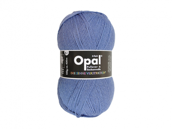 Sockenwolle Opal 6fädig uni jeansblau