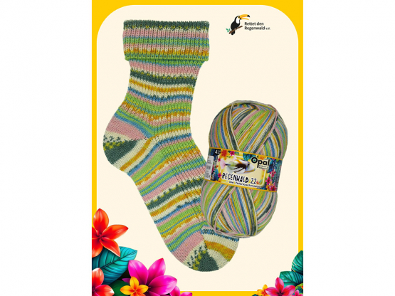 Sockenwolle Opal Regenwald 22 Akrobat des Wassers