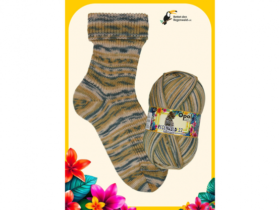 Sockenwolle Opal Regenwald 22 Zauberer der Bäume