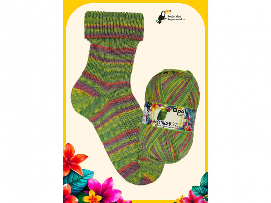 Sockenwolle Opal Regenwald 22 Doumpteur des Waldes