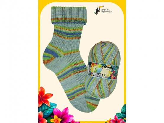 Sockenwolle Opal Regenwald 22 Trampolinspringer im Wind