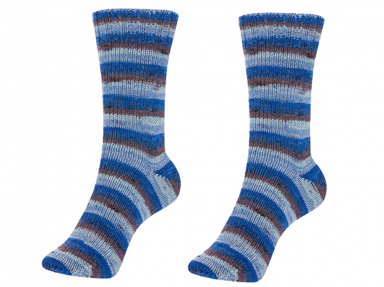 Sockenwolle Sockina classic Stripes color blue