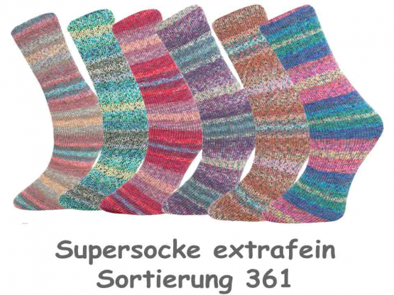 Sockenwolle Supersocke Merino extrafein Sort. 361 