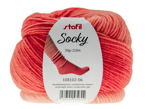 Socky Farbe 06 koralle-hellrosa