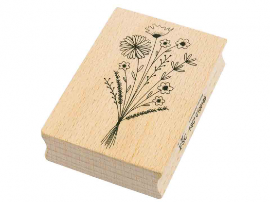 Stempel Blumenstrauss 70x50xH19 mm Buche 
