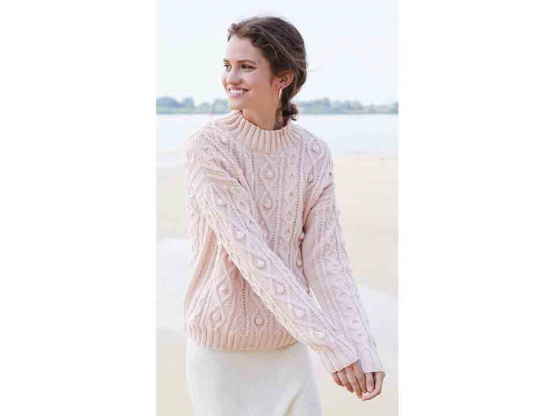 Strickanleitung Damenpullover Merino 105 EXP 