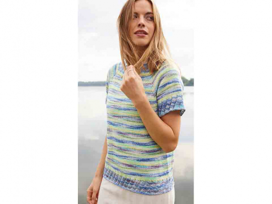 Strickanleitung Malena Kurzarmpulli Nr. 25012 