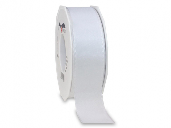 Taftband Europa  40 mm weiss