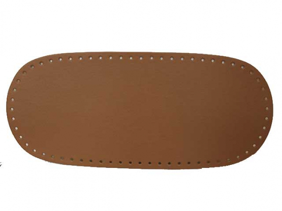 Taschenboden oval  Ecoline 40x18cm Kunstleder cappucino