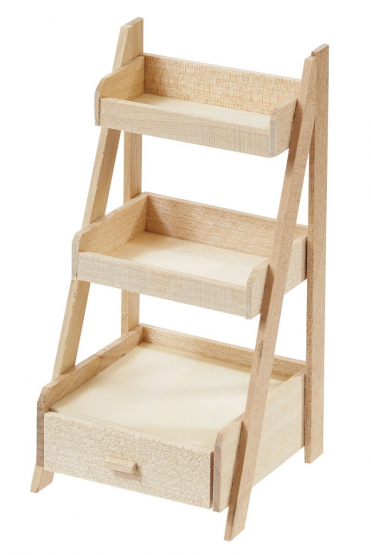 Treppenregal 5,1 x 5,1 x 10,9 cm natur 