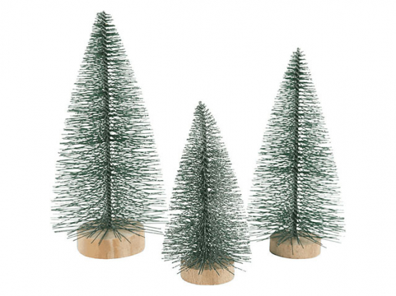 Weihnachtsbäume, H 10+13+14 cm, , Bäume 