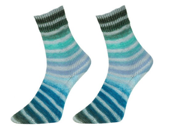 Wolly Hugs Paint Socks Farbe 201 blau-türkis