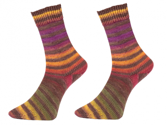 Wolly Hugs Paint Socks Farbe 208 orange-braun