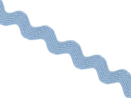 Zackenlitze 10 mm hellblau