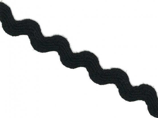 Zackenlitze 29 mm schwarz 
