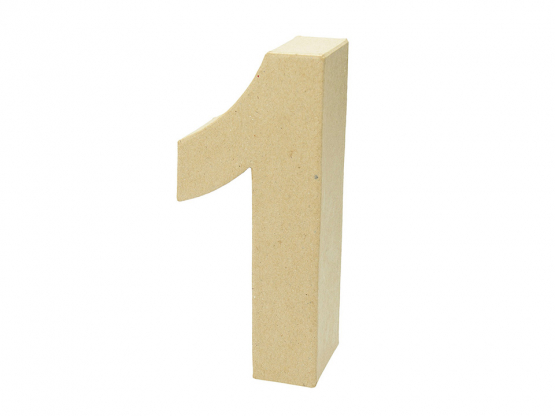 Zahl Arial  H 17,5 x B 7,5 x T 5,5 cm 1