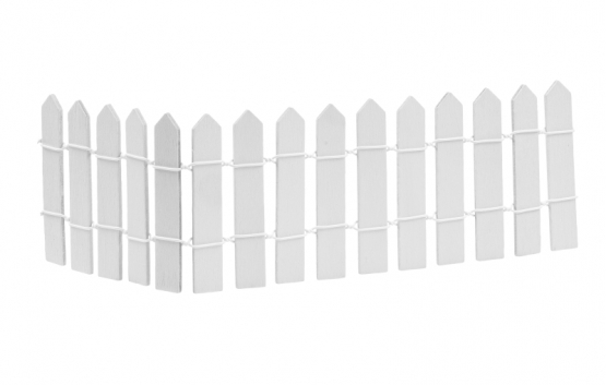 Zaun 25 x 6,5 cm, weiss 