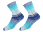 Sockenwolle Sensitive Socks grün-lachs-bordeaux
