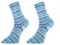 Sockenwolle Bamboo Socks color blau