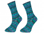 Sockenwolle Sensitive Socks senf-blau-orange