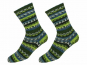 ONline Garne Sensitive Socks Farbe 71 gelbgrün-braun-weiss