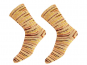 ONline Garne Sensitive Socks Farbe 42 rot-orange-grau