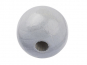 Schnulli-Sicherheits-Perle 12 mm,  Btl.. à 10 St. natur-hell