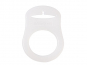 Schnulli-Silikonring für Schnulliketten, transparent